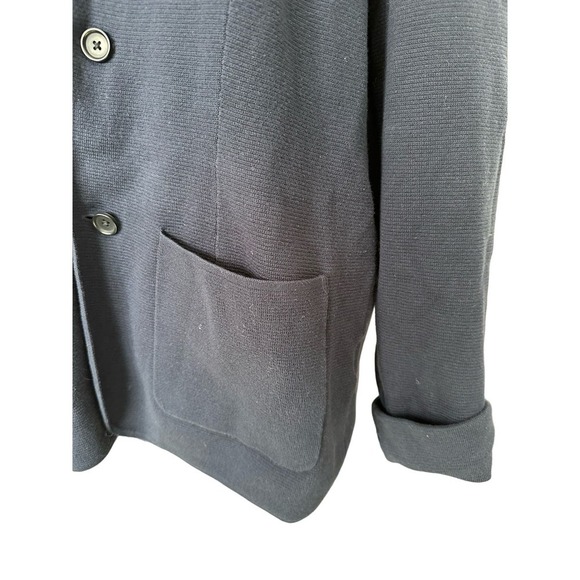 Uniqlo Navy Blue Cotton Blend 3 Button Cardigan Sweater Size Medium - Picture 3 of 6